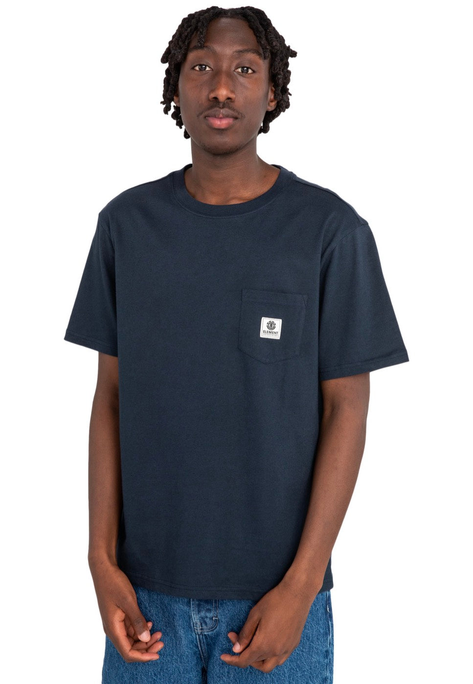 Element - Basic Pocket Label Eclipse Navy - T-Shirt | Men-Image