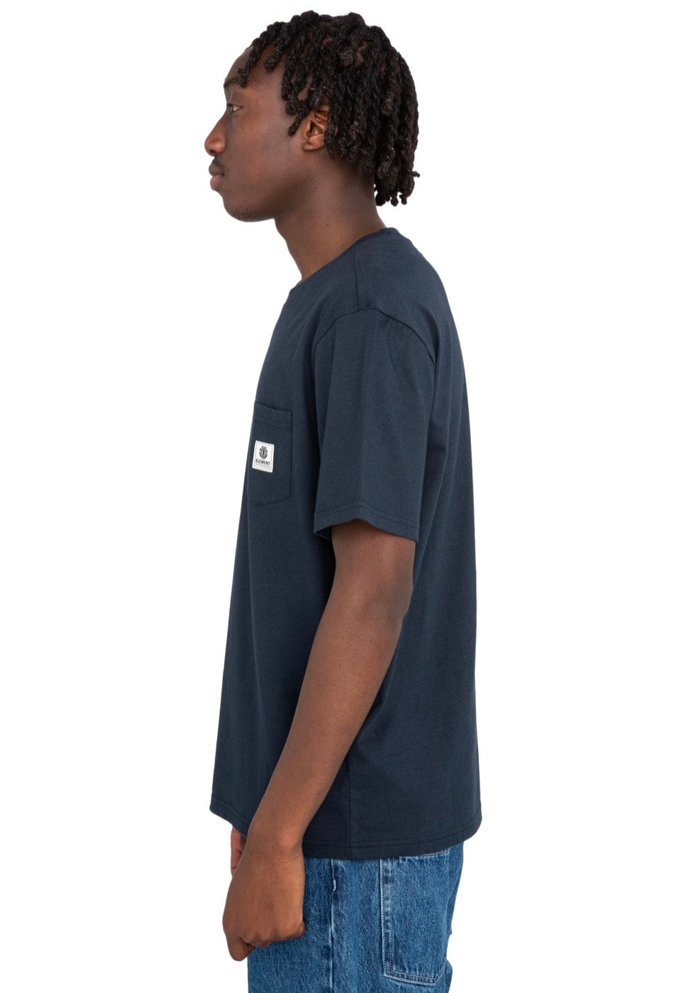 Element - Basic Pocket Label Eclipse Navy - T-Shirt | Men-Image