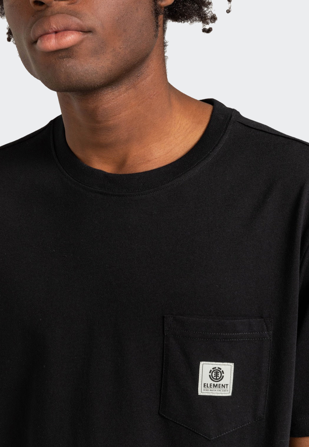 Element - Basic Pocket Label Flint Black - T-Shirt | Men-Image