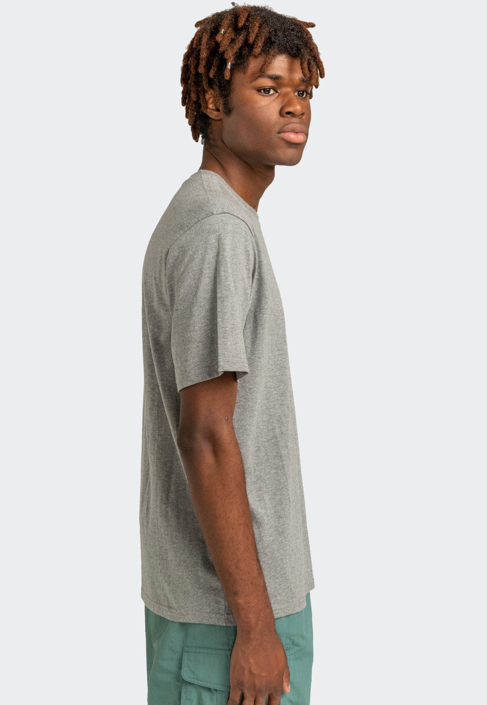 Element - Basic Pocket Label Grey Heather - T-Shirt | Men-Image