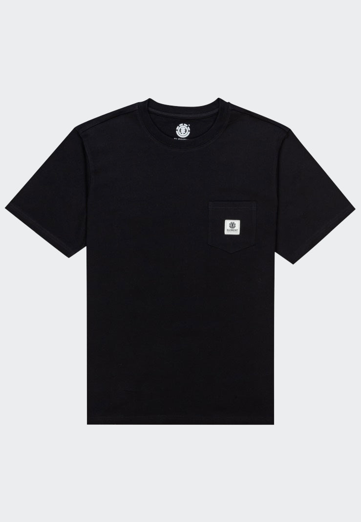 Element - Basic Pocket Label Flint Black - T-Shirt | Men-Image