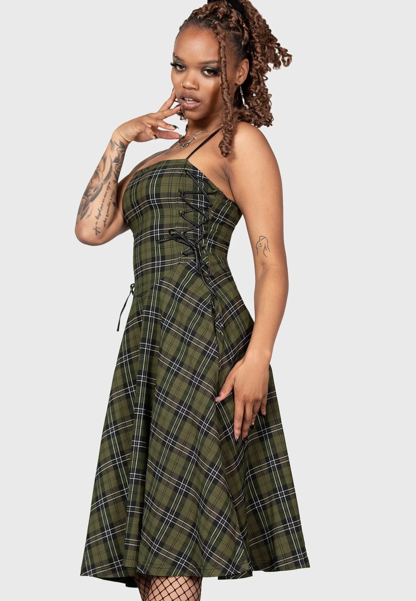 Killstar - Elyswyth Strapless Green - Dress | Women-Image