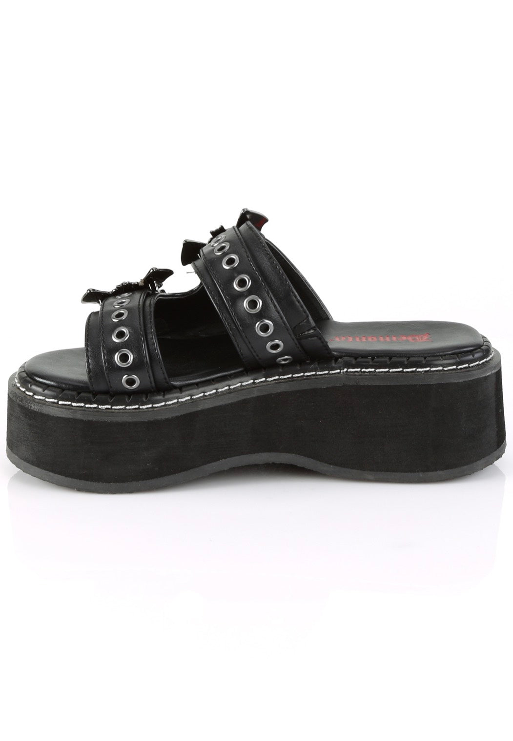 DemoniaCult - Emily 100 Black Vegan Leather - Girl Sandals | Women-Image