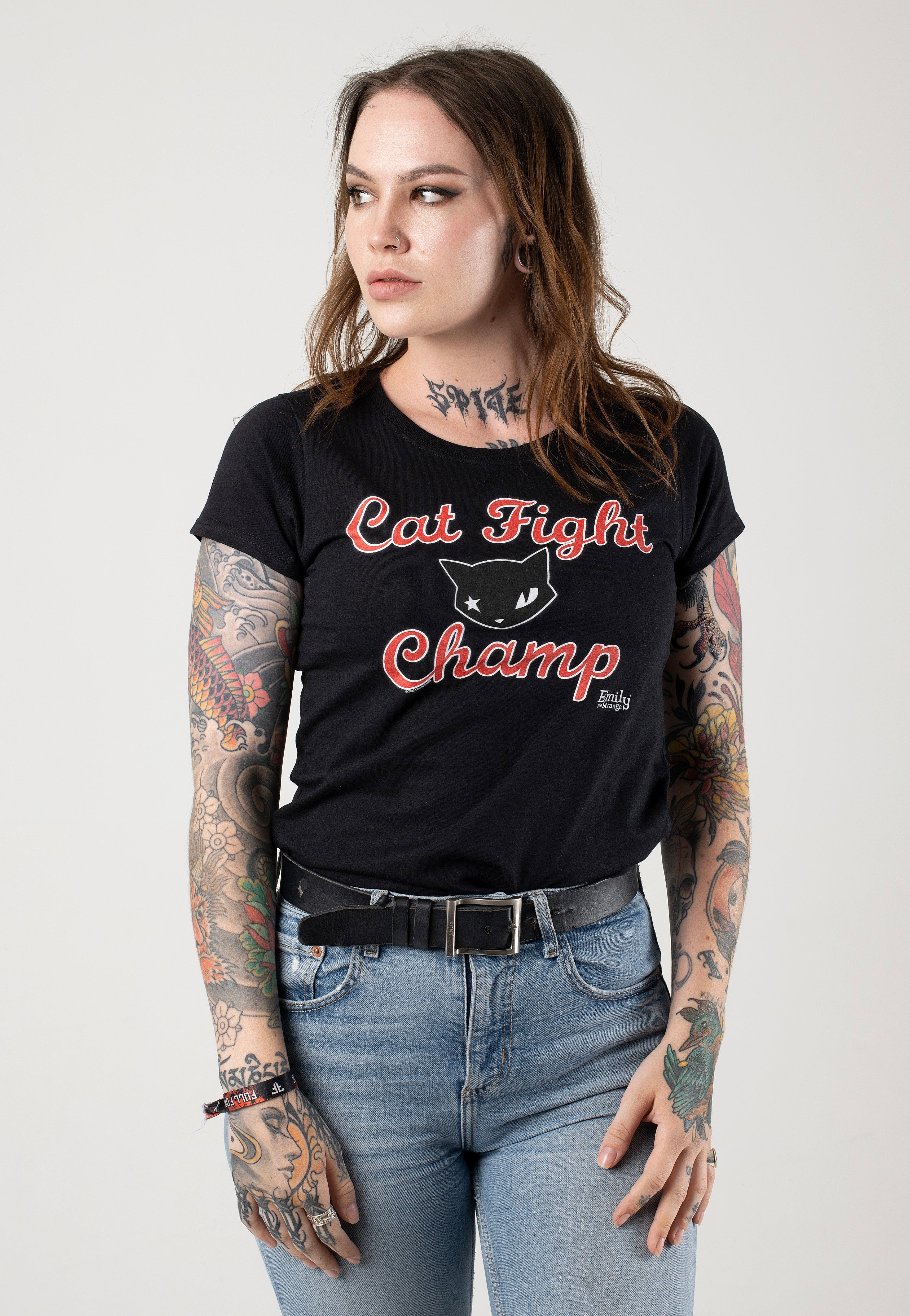 Emily The Strange - Cat Fight Champ - Girly | Women-Image