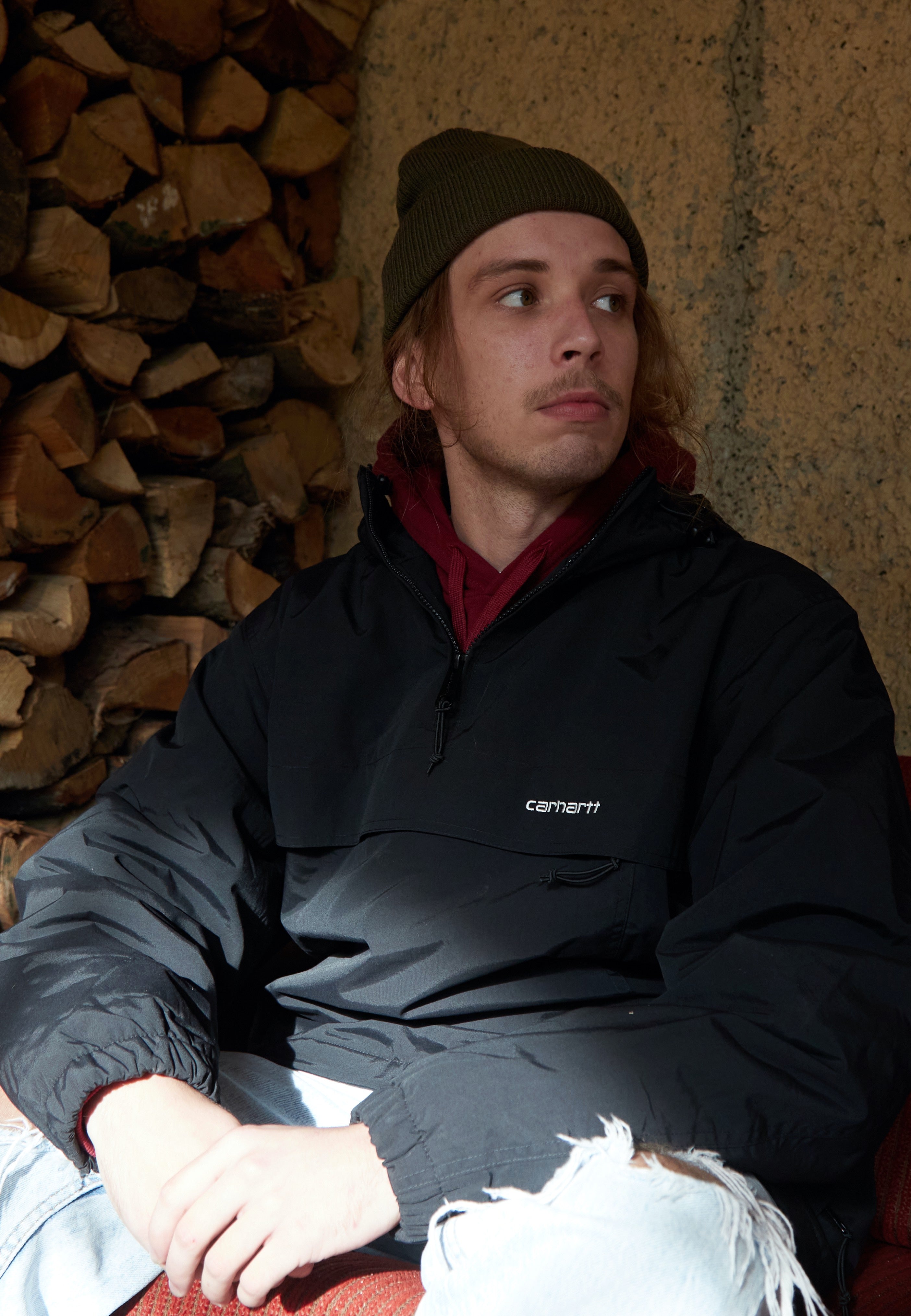 Carhartt WIP - Windbreaker Black/White - Jacket | Men-Image