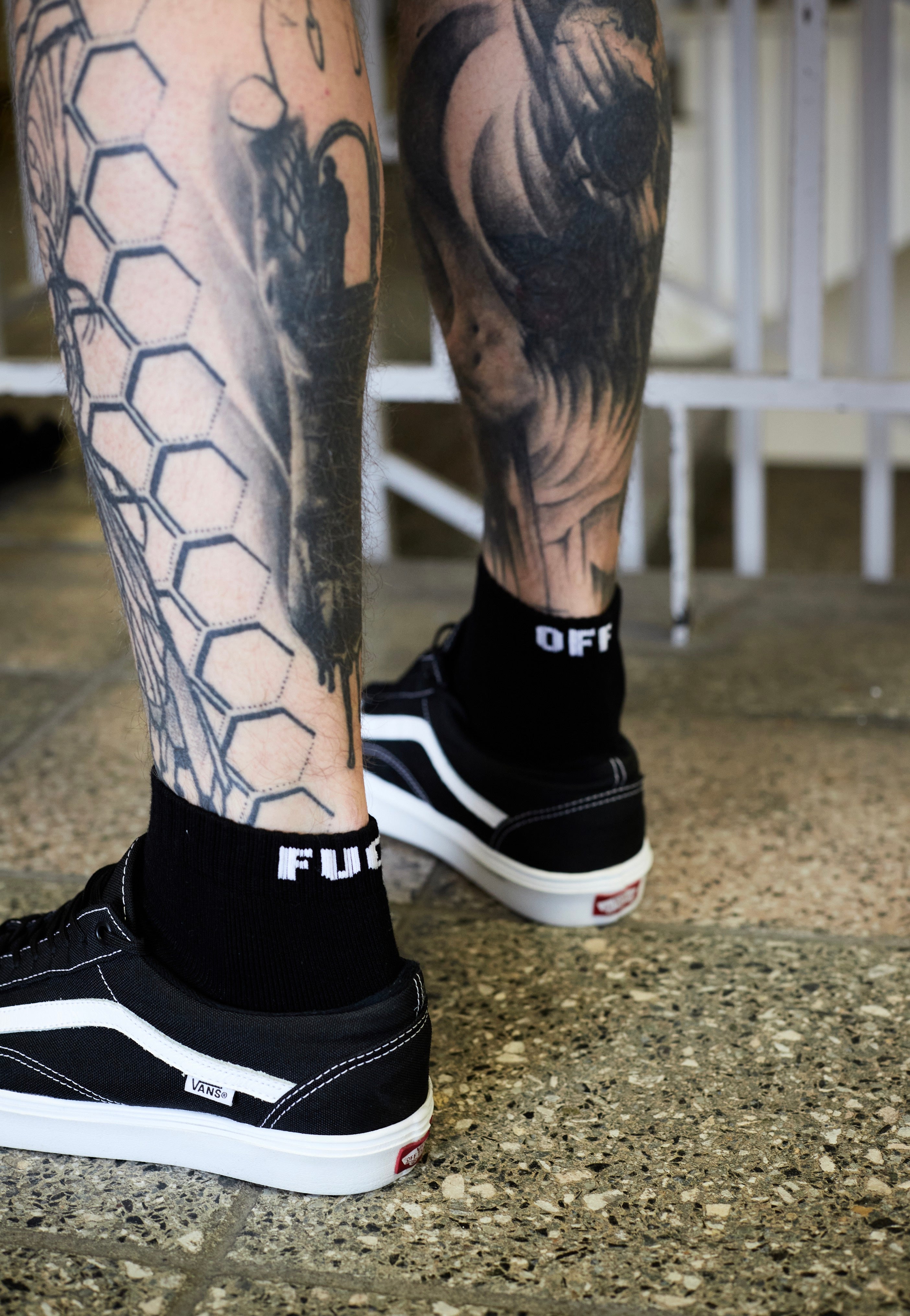 Dancitee - Fuck Off Sneaker Black - Socks | Neutral-Image