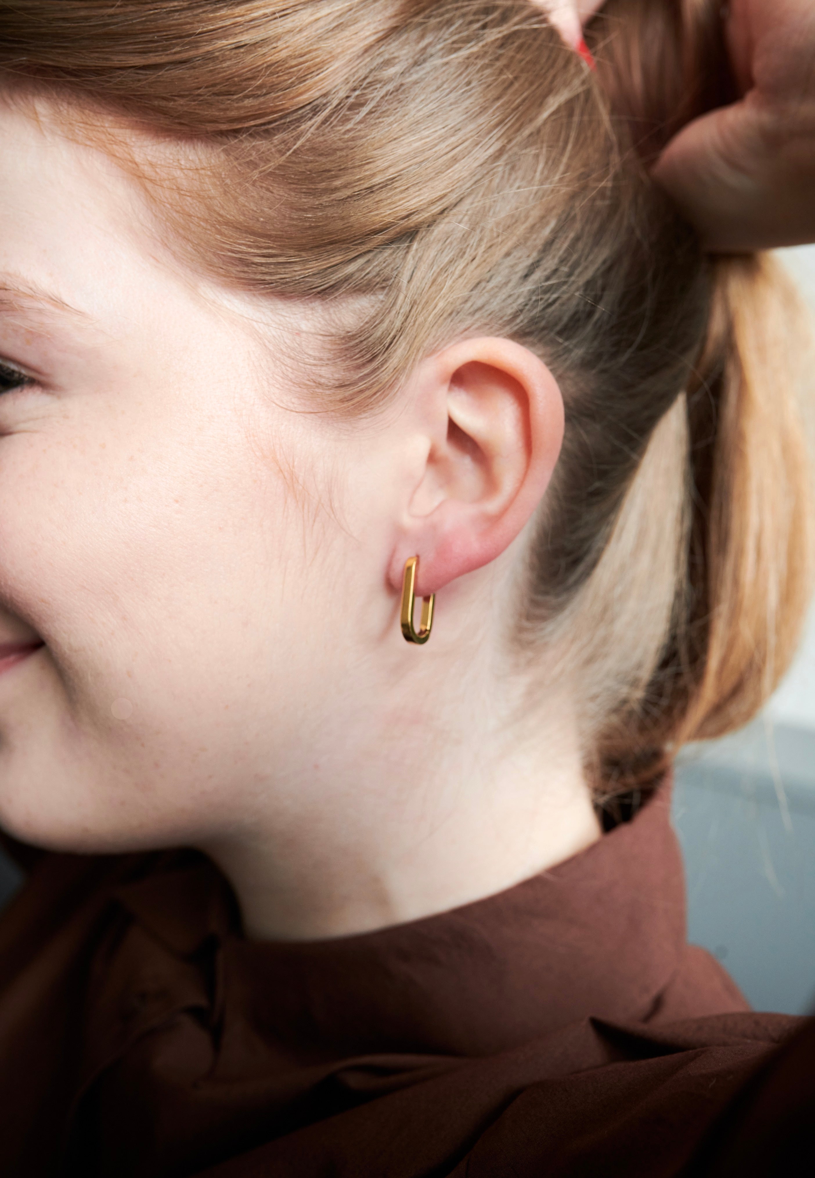 Wildcat - Oval Basic Gold - Earrings | Neutral-Image