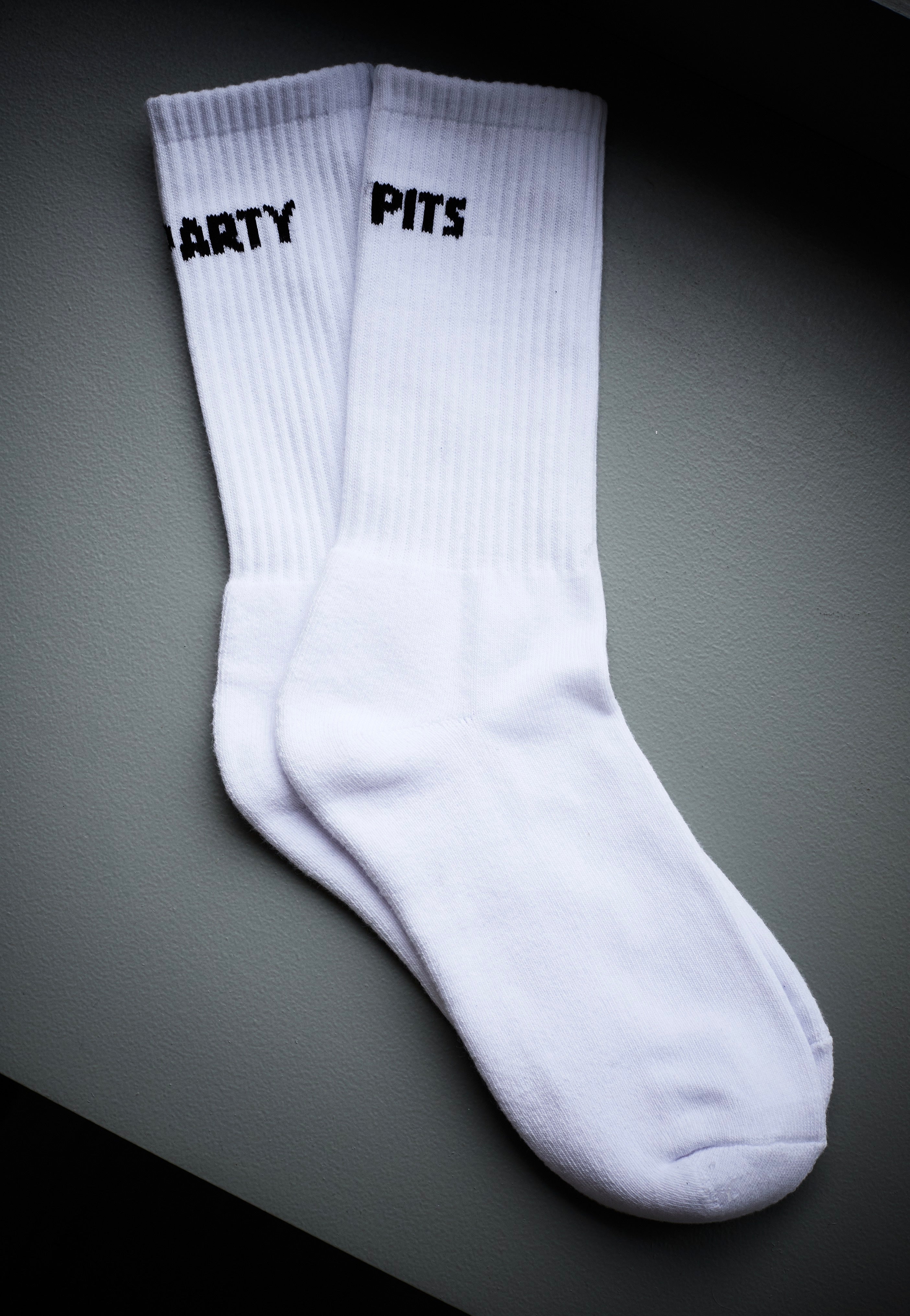 Dancitee - No Pits No Party White - Socks | Neutral-Image