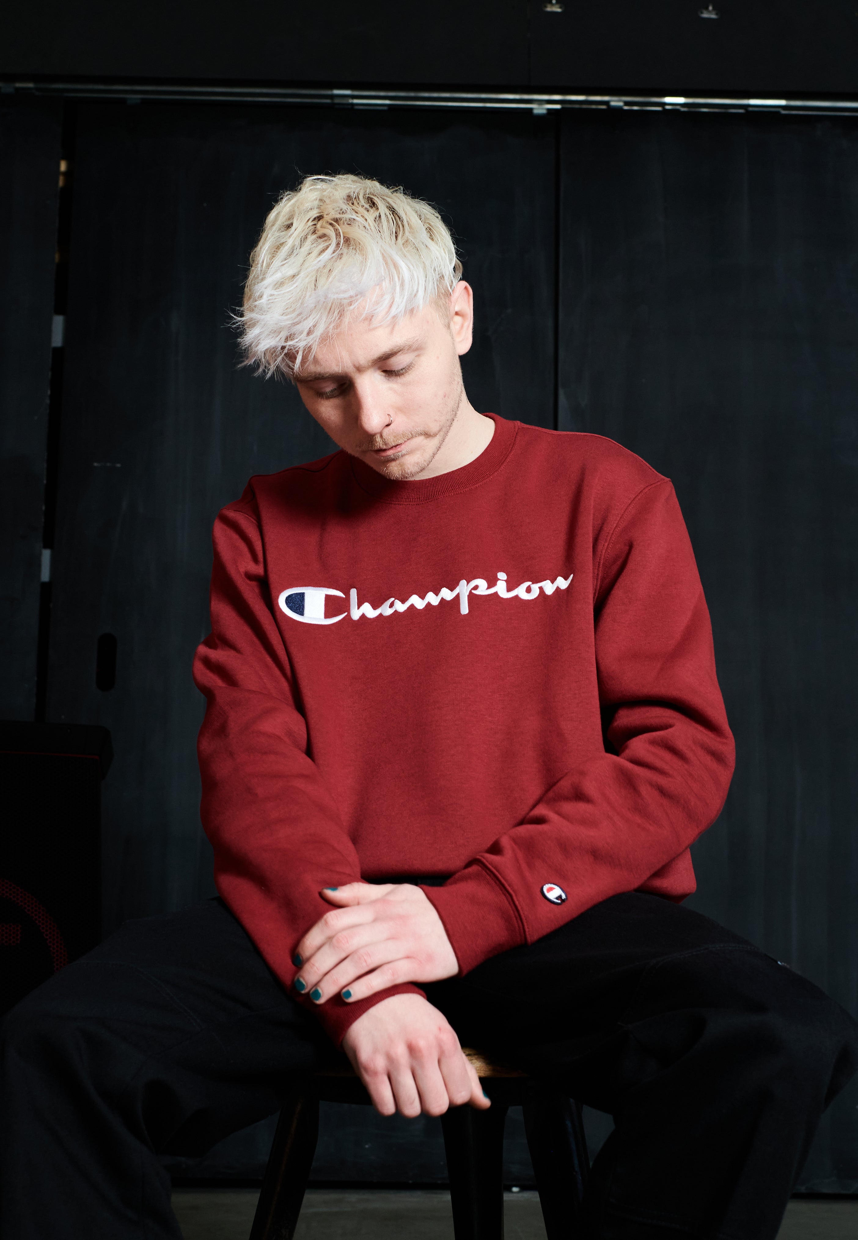 Champion - Crewneck Tibetan Red - Sweater | Men-Image