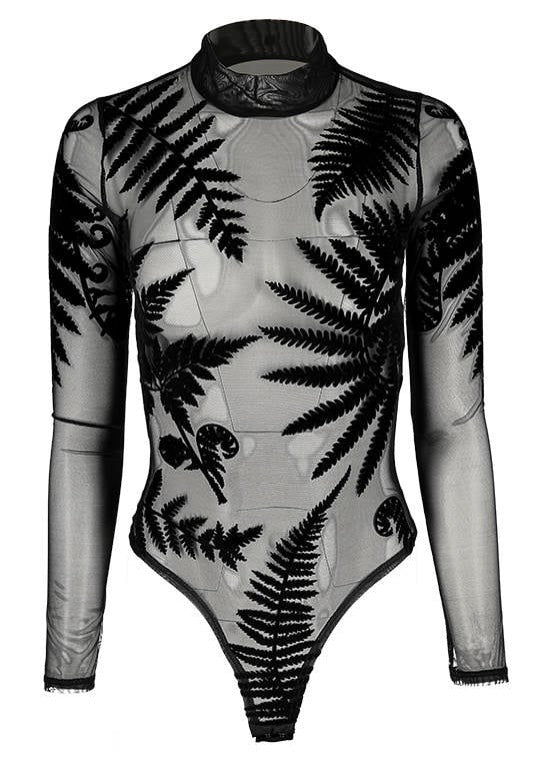 Restyle - Forest Witch Mesh Fern Black - Body | Women-Image