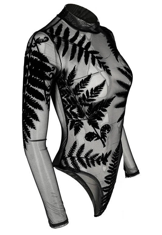 Restyle - Forest Witch Mesh Fern Black - Body | Women-Image