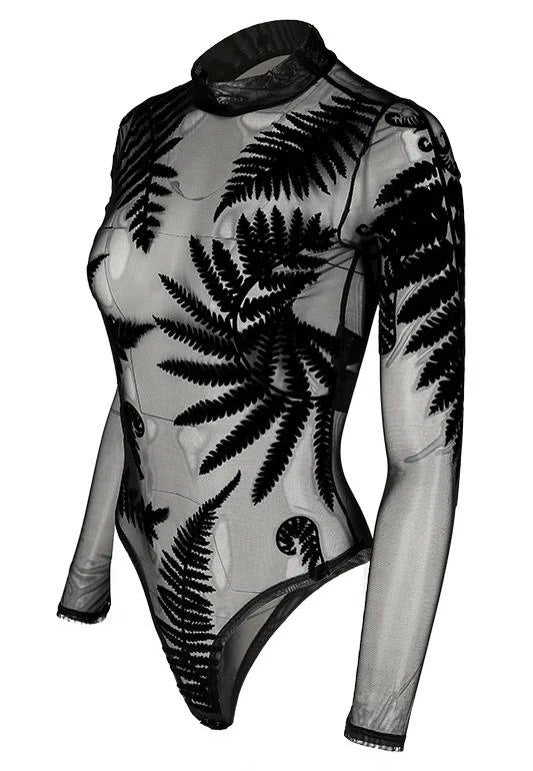 Restyle - Forest Witch Mesh Fern Black - Body | Women-Image