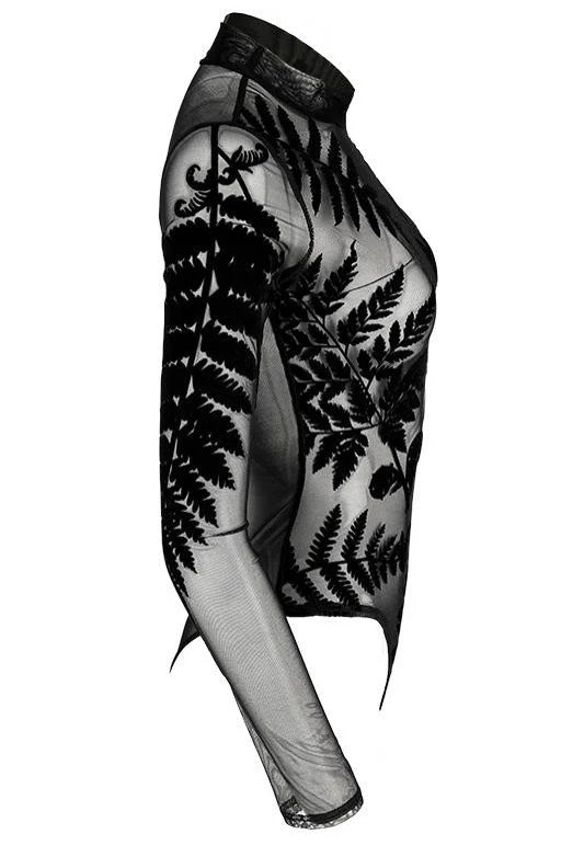 Restyle - Forest Witch Mesh Fern Black - Body | Women-Image