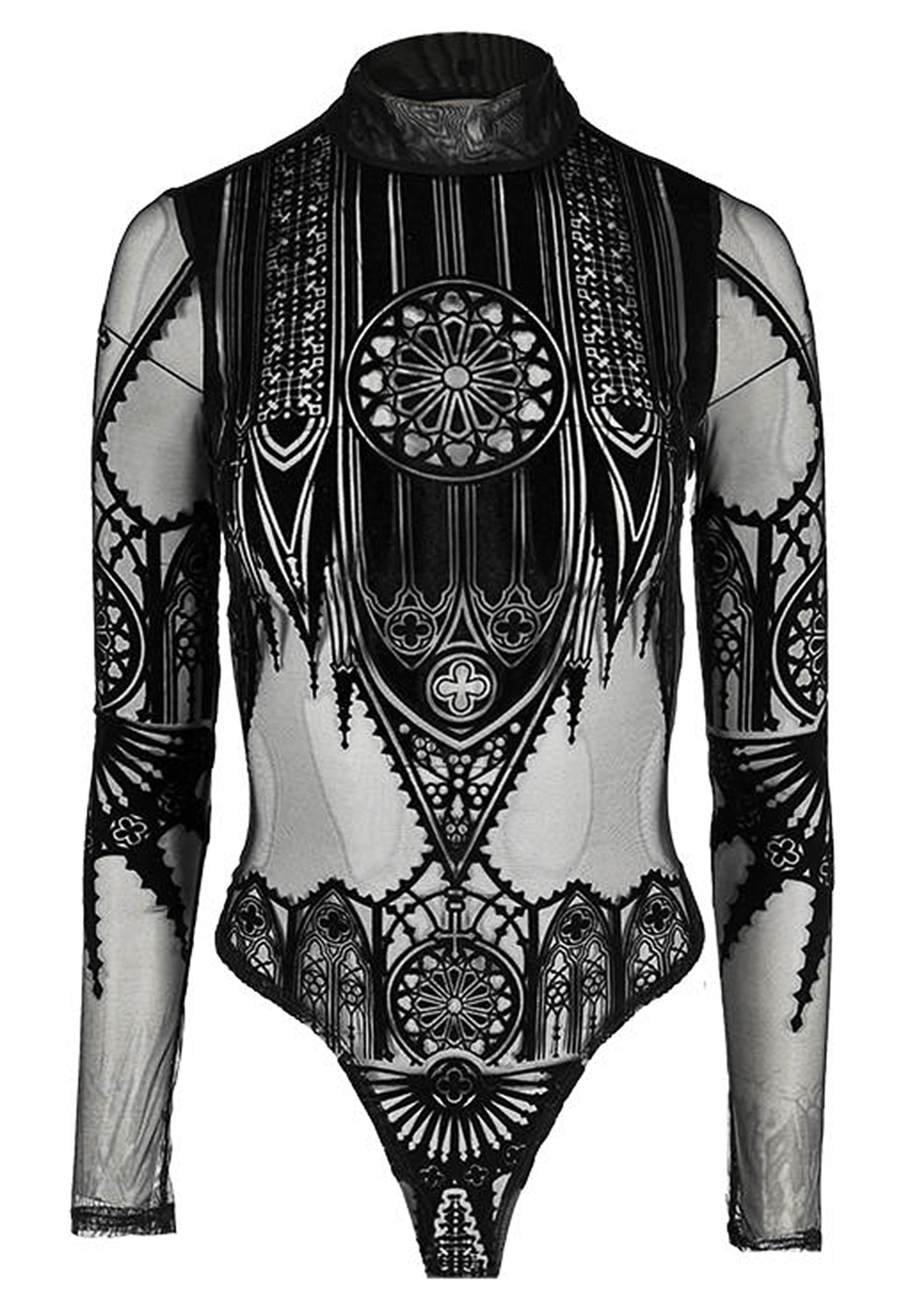 Restyle - Inverted Cathedral Mesh Black - Body | Women-Image