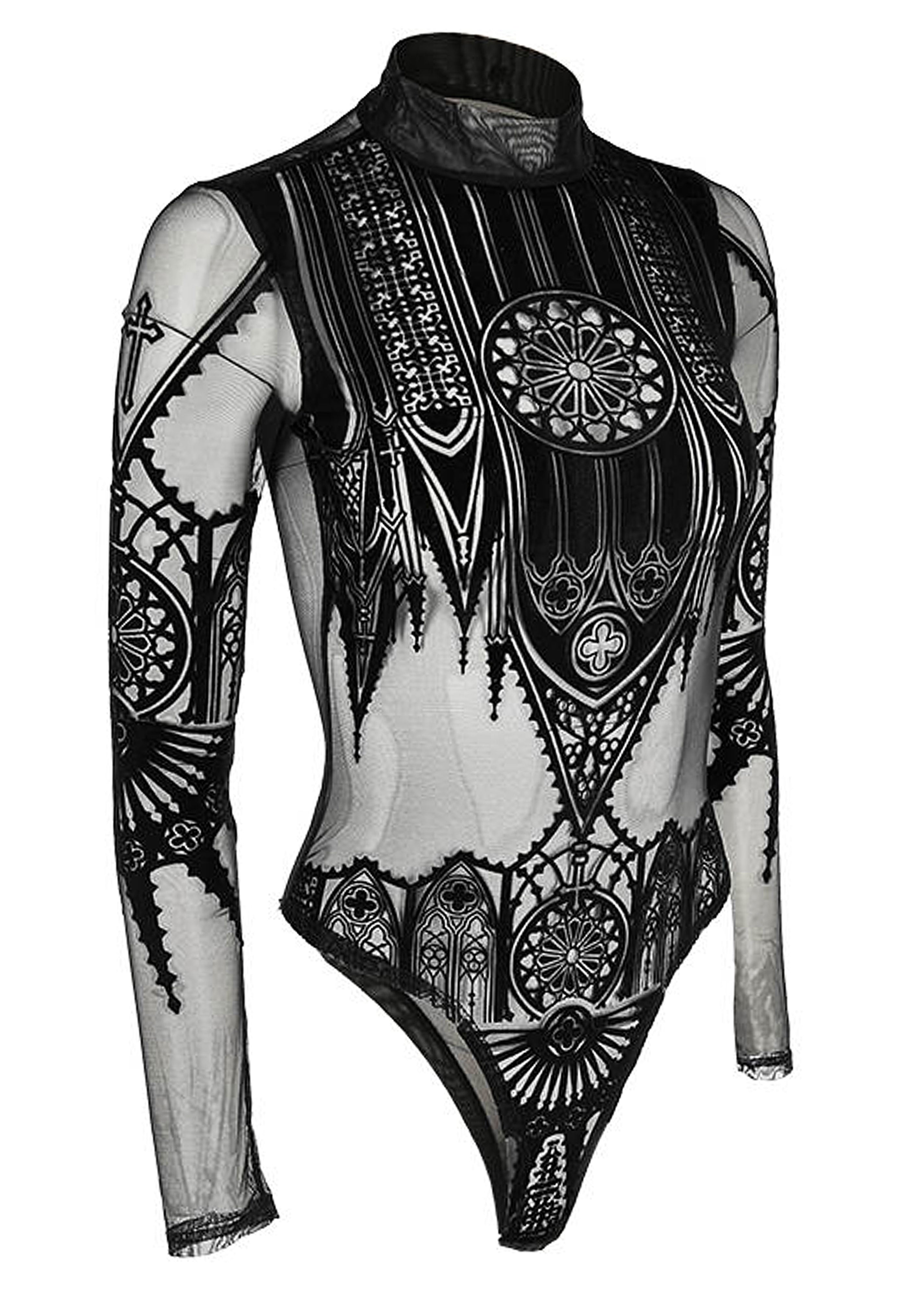 Restyle - Inverted Cathedral Mesh Black - Body | Women-Image