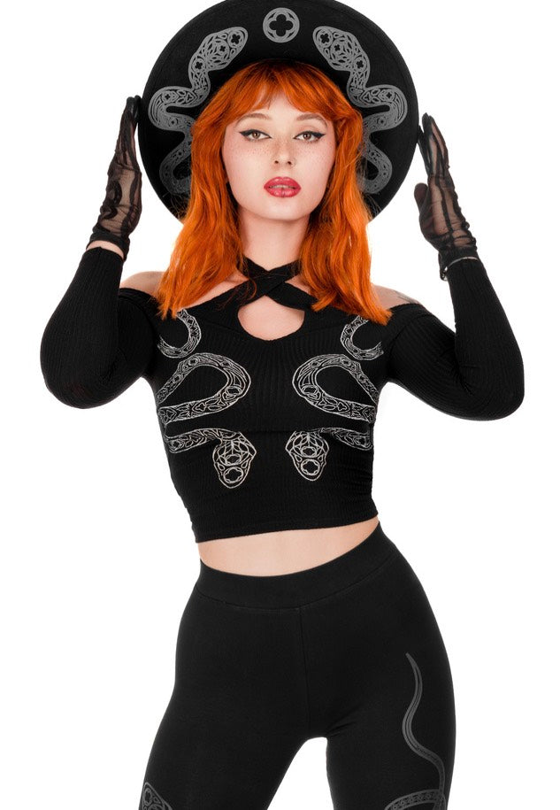 Restyle - Cathedral Snake Black - Top | Women-Image