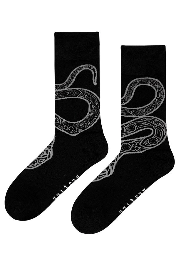 Restyle - Cathedral Snake Jacquard - Socks | Neutral-Image