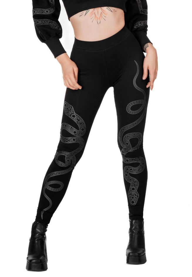 Restyle - Cathedral Snake Black - Leggings | Women-Image