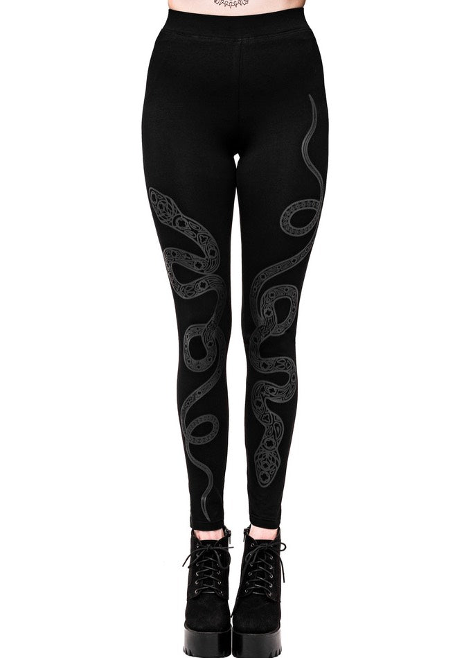 Restyle - Cathedral Snake Black - Leggings | Women-Image