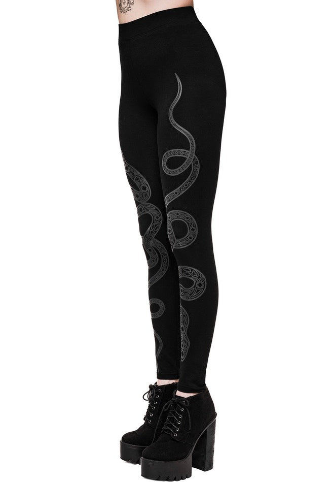 Restyle - Cathedral Snake Black - Leggings | Women-Image