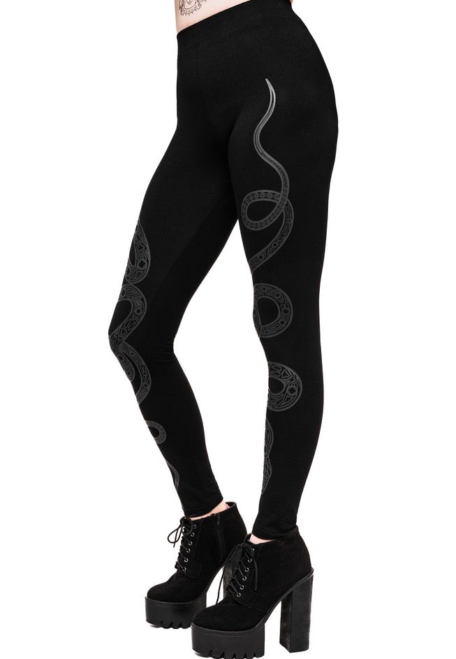 Restyle - Cathedral Snake Black - Leggings | Women-Image