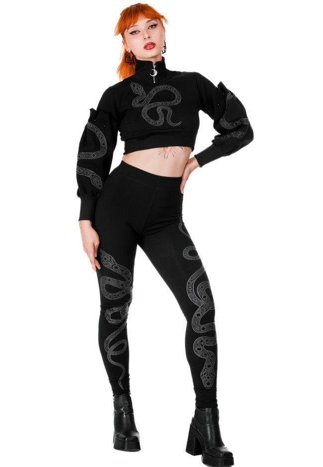 Restyle - Cathedral Snake Black - Leggings | Women-Image