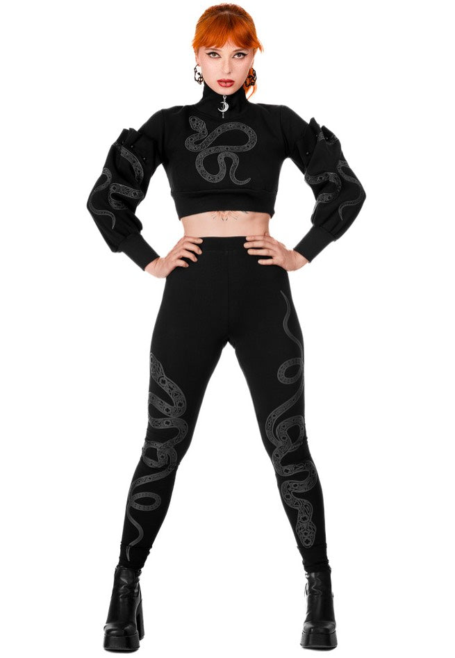 Restyle - Cathedral Snake Black - Leggings | Women-Image