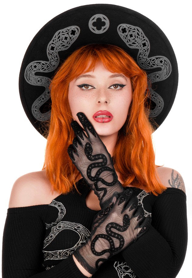 Restyle - Cathedral Snake Wide Brim Black - Hat | Neutral-Image