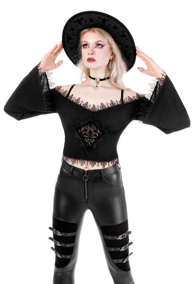 Restyle - Cathedralis Buckle Black - Pants | Women-Image