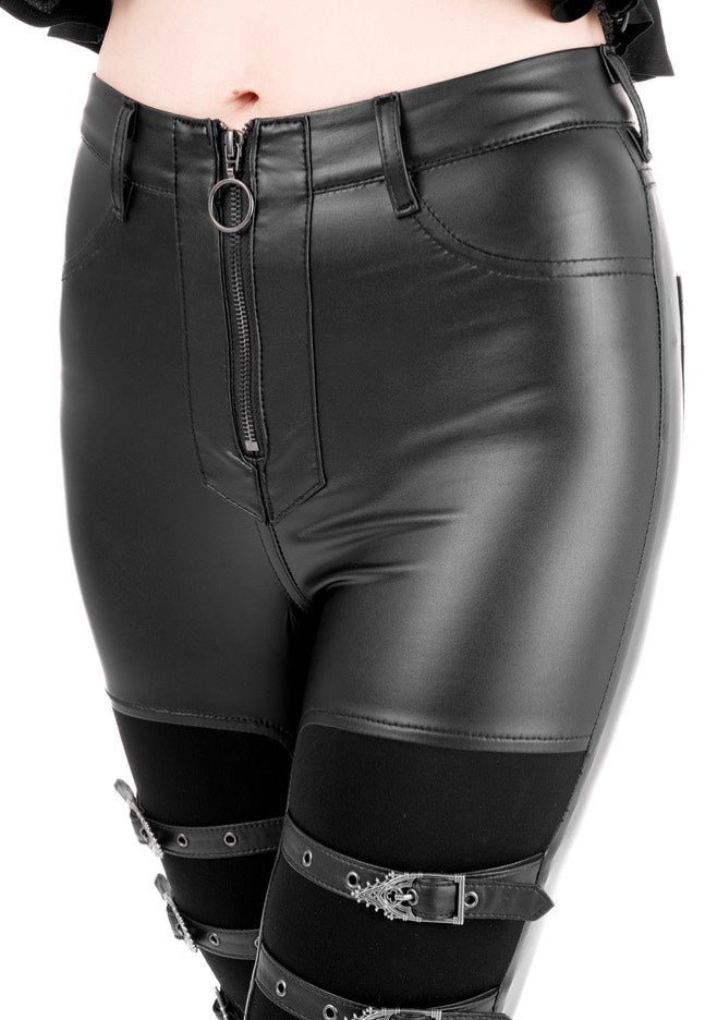 Restyle - Cathedralis Buckle Black - Pants | Women-Image