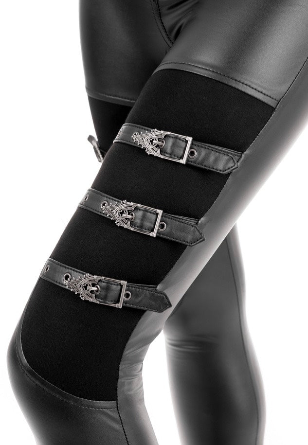 Restyle - Cathedralis Buckle Black - Pants | Women-Image