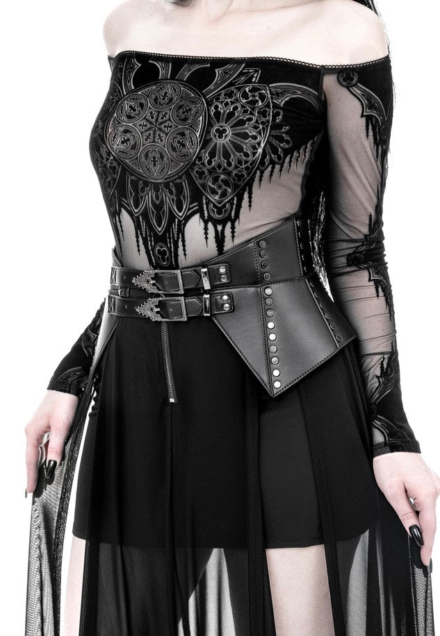 Restyle - Cathedralis Peplum - Belt | Neutral-Image