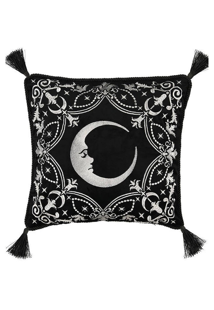 Restyle - Crescent Gothic With Moon And Stars Black - Pillow Case | Neutral-Image