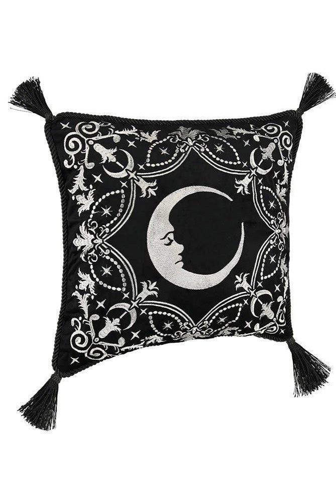 Restyle - Crescent Gothic With Moon And Stars Black - Pillow Case | Neutral-Image