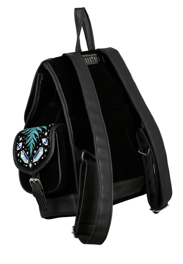 Restyle - Enchanted Forest Magical With Moth Black - Backpack | Neutral-Image