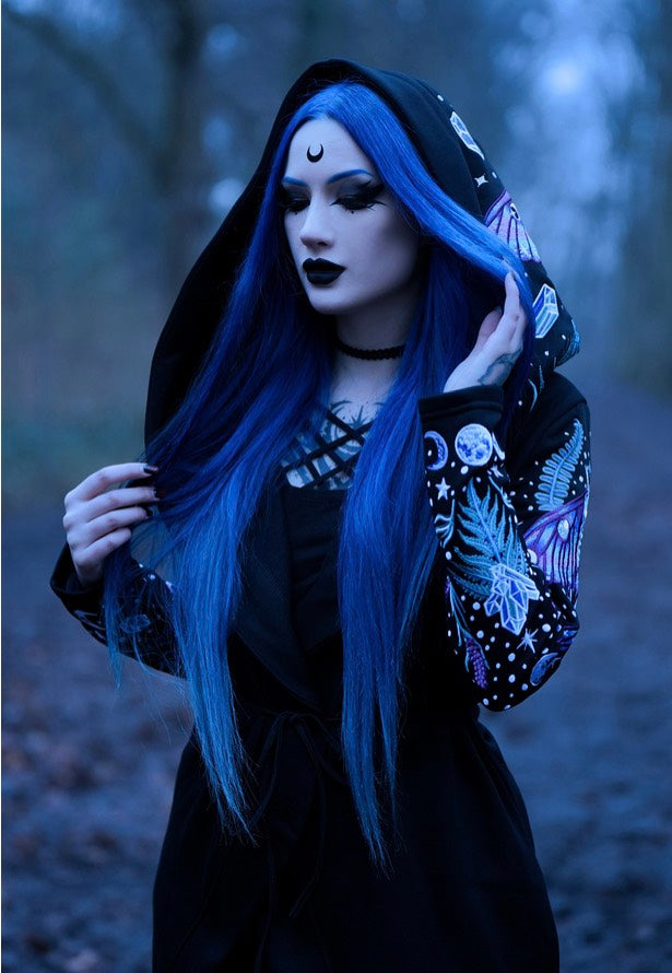 Restyle - Enchanted Forest Black - Cardigan | Women-Image