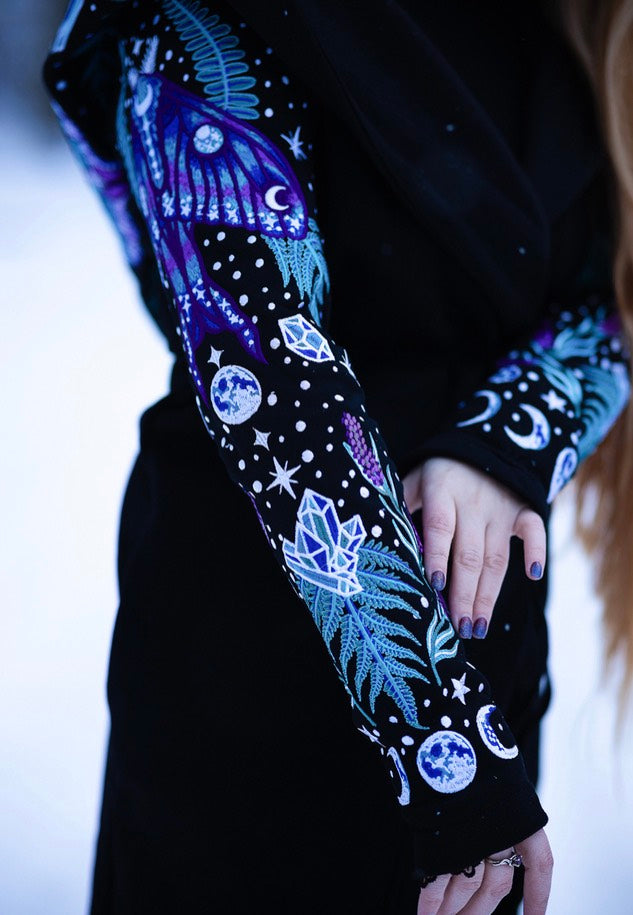 Restyle - Enchanted Forest Black - Cardigan | Women-Image