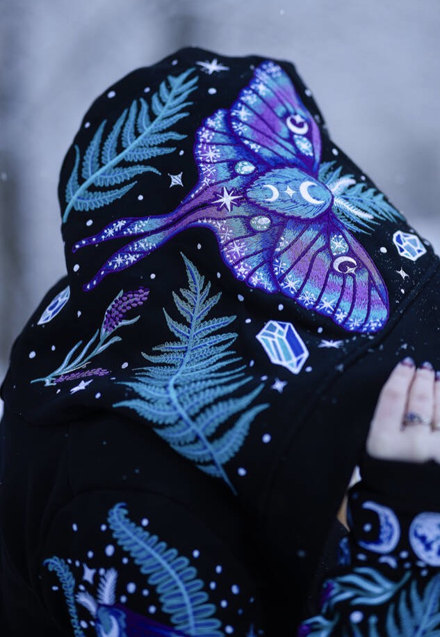 Restyle - Enchanted Forest Black - Cardigan | Women-Image