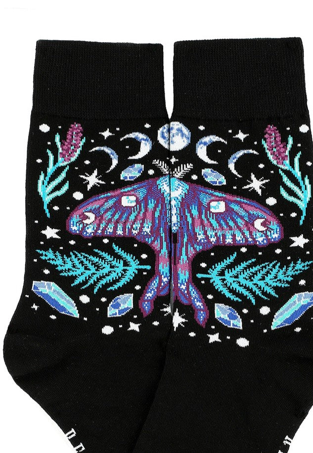 Restyle - Enchanted Forest Jaquard Black - Socks | Neutral-Image