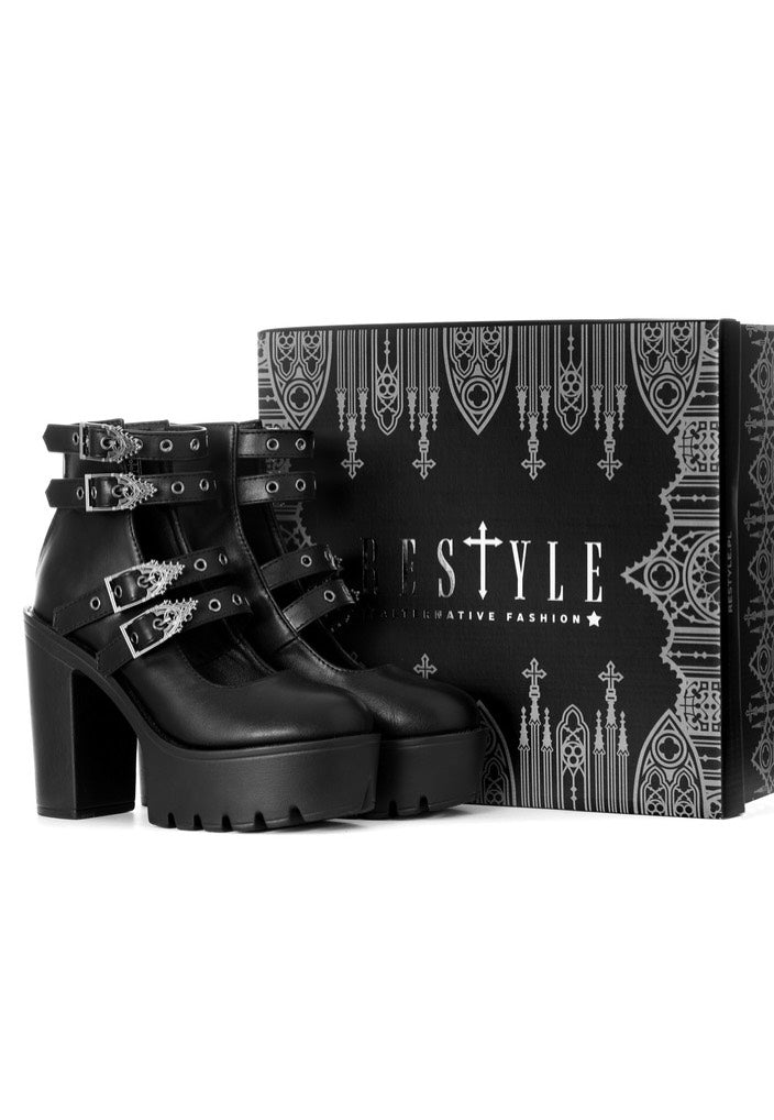 Restyle - Evelynn Platform Black - Girl Shoes | Women-Image