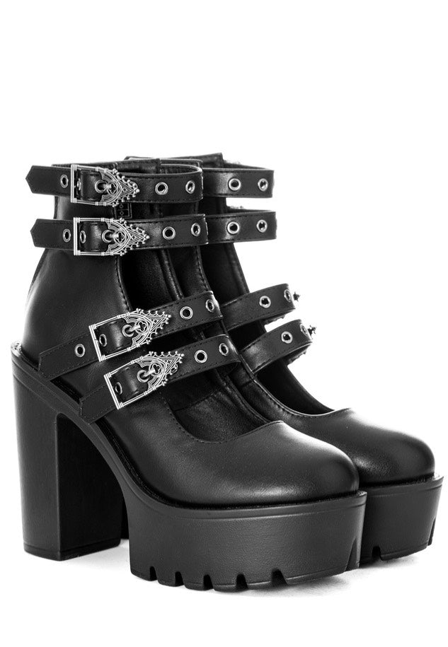 Restyle - Evelynn Platform Black - Girl Shoes | Women-Image