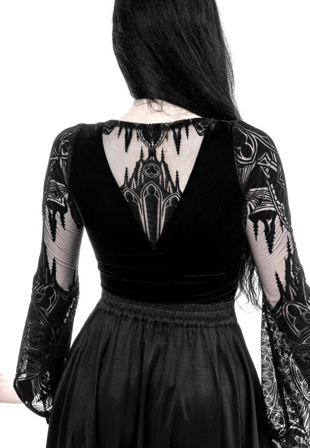 Restyle - Gothic Chapel Vneck Black - Body | Women-Image