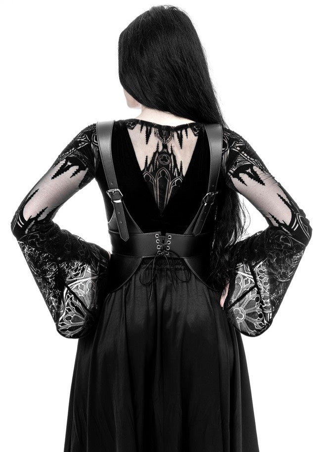 Restyle - Gothic Chapel Vneck Black - Body | Women-Image