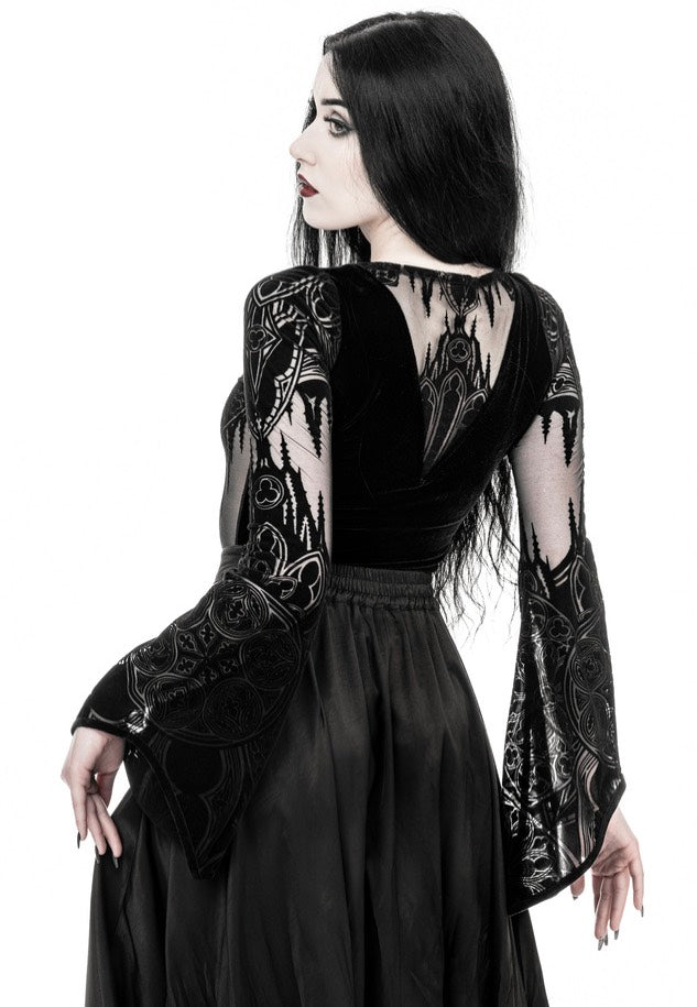 Restyle - Gothic Chapel Vneck Black - Body | Women-Image