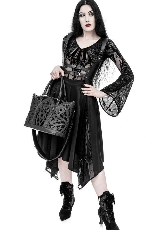 Restyle - Gothic Chapel Vneck Black - Body | Women-Image