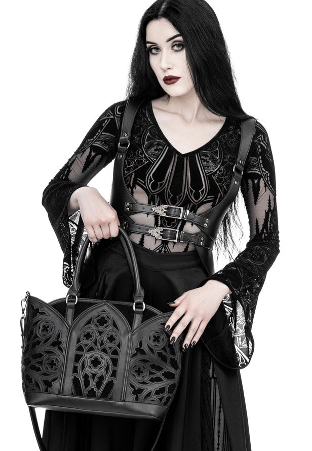 Restyle - Gothic Chapel Vneck Black - Body | Women-Image