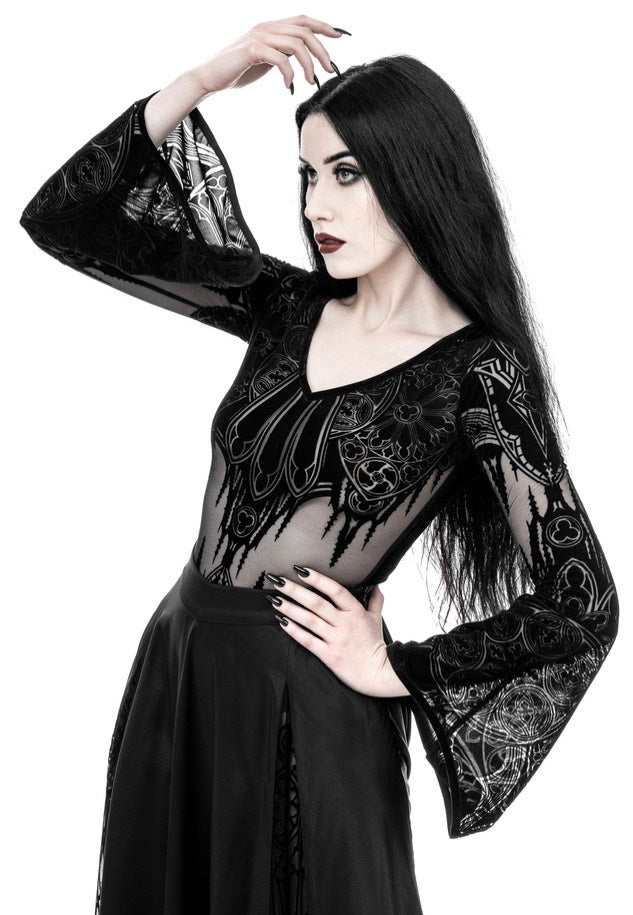 Restyle - Gothic Chapel Vneck Black - Body | Women-Image