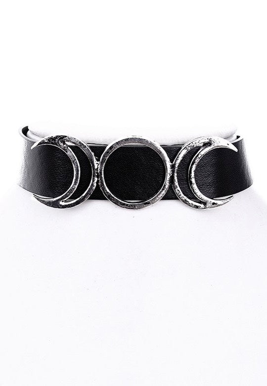 Restyle - Triple Goddess Black/Silver - Choker | Neutral-Image