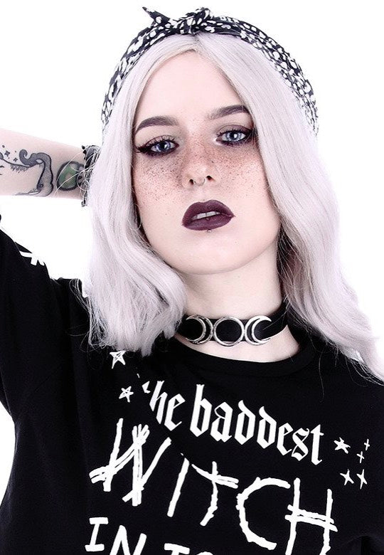 Restyle - Triple Goddess Black/Silver - Choker | Neutral-Image