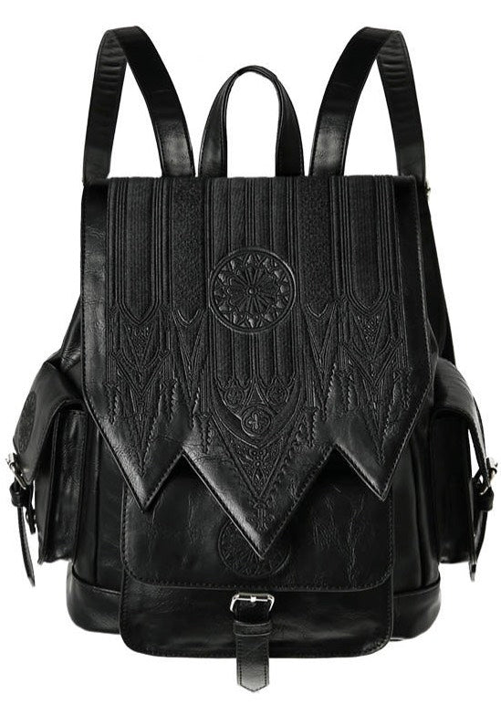 Restyle - Gothic Rosette Cathedral Embroidery Black - Backpack | Neutral-Image